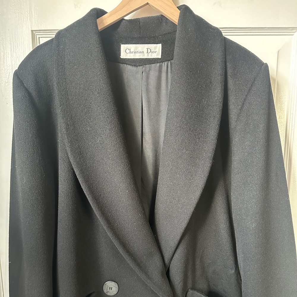 Vintage 90’s Christian Dior Coat Long 4 Buttons